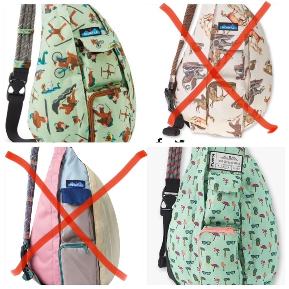 ISO-Kavu Rope Bags in Sasquatch Green and Beach Party